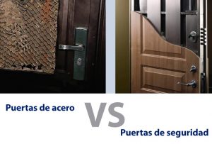 Puerta de acero vs puerta de seguridad
